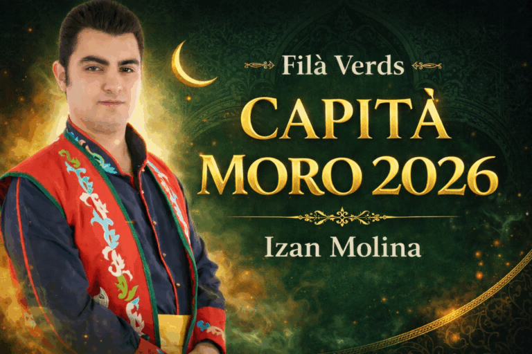 La filà Verds de Muro presenta a Izan Molina com a Capità Moro